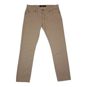 Nick Danger Mens Khaki Slim Fit Pants 34x30 Cotton Blend Stretch Tan